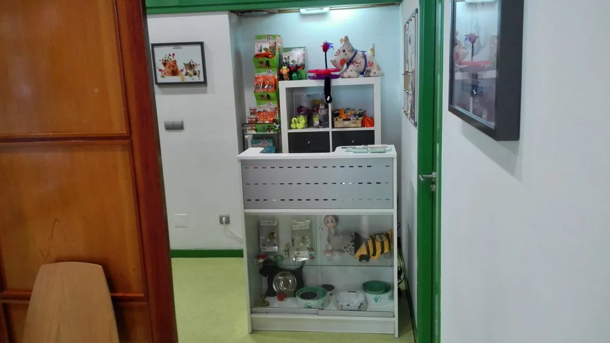 Recepción de la clínica veterinaria